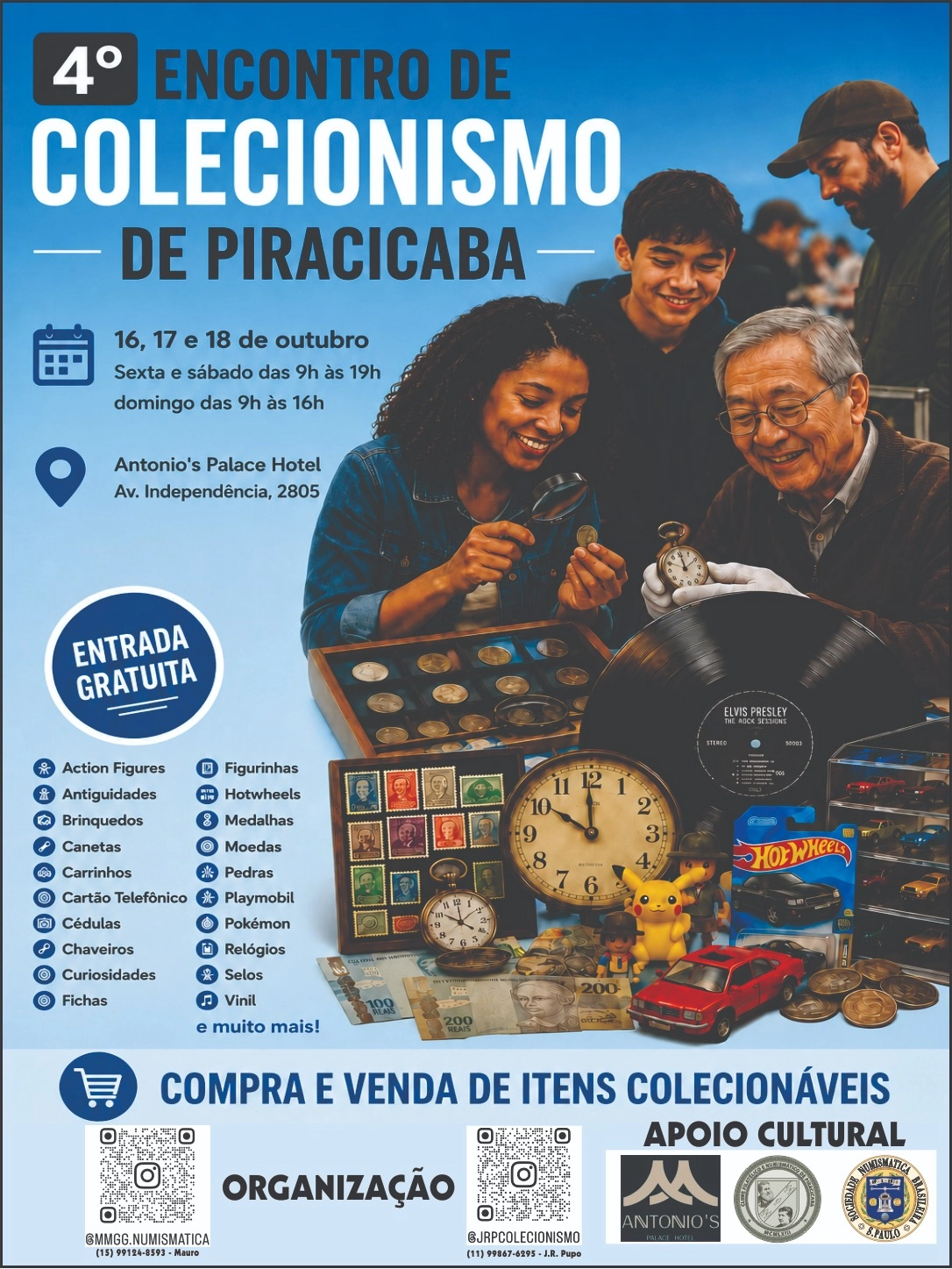 Piracicaba recebe 4º Encontro de Colecionismo