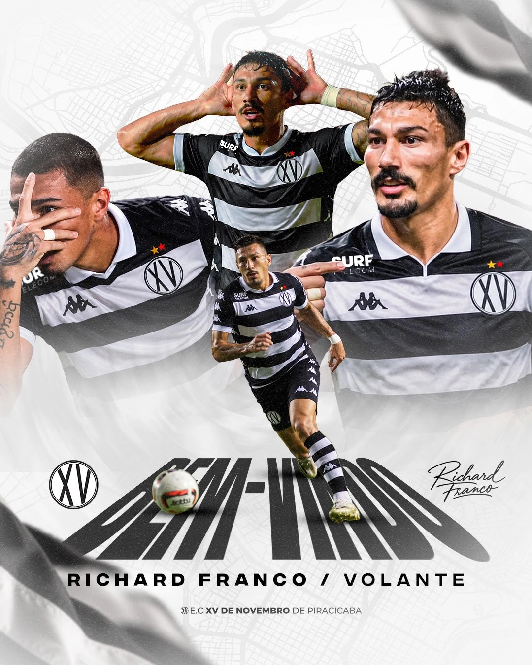 XV de Piracicaba anuncia o volante paraguaio Richard Franco para a temporada 2027
