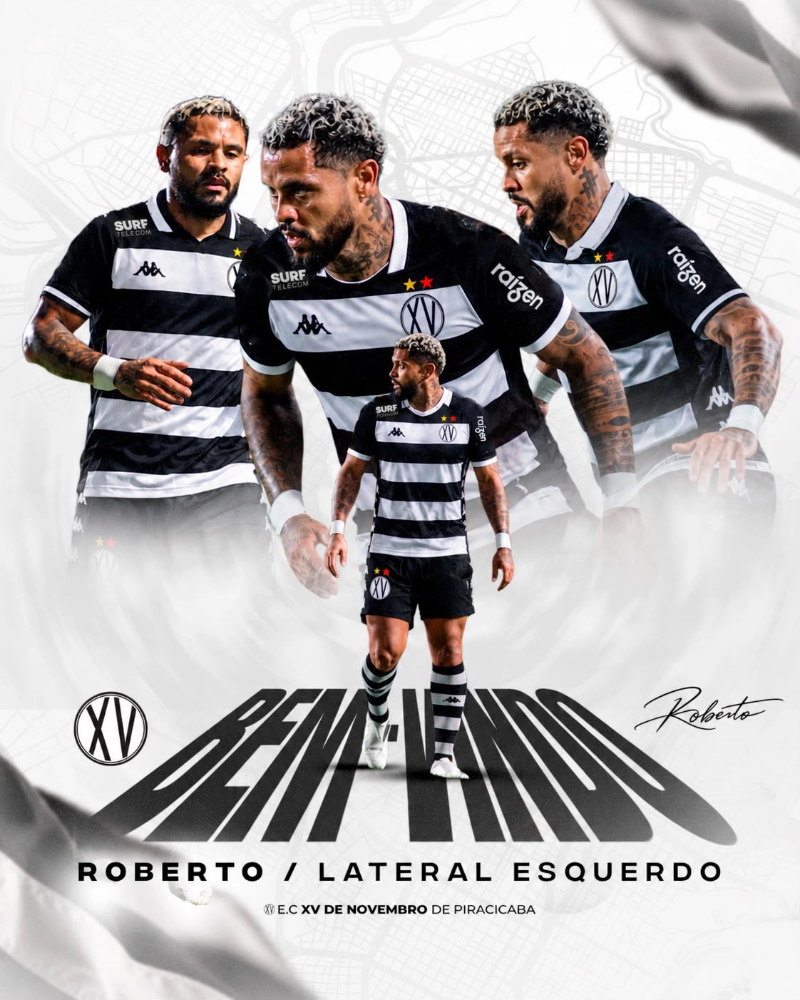 XV anuncia lateral Roberto e renova com Hebling