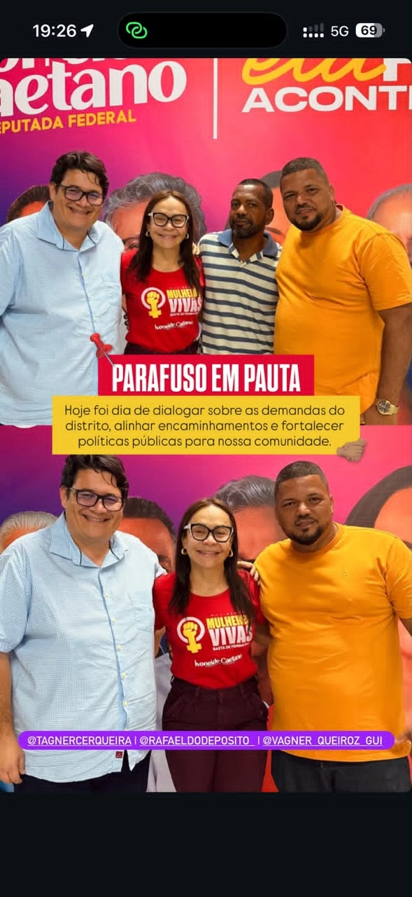 Rafael do Depósito Deixa o Grupo de Elinaldo Araújo e Declarar Apoio a Ivoneide Caetano e Tanger Cerqueira