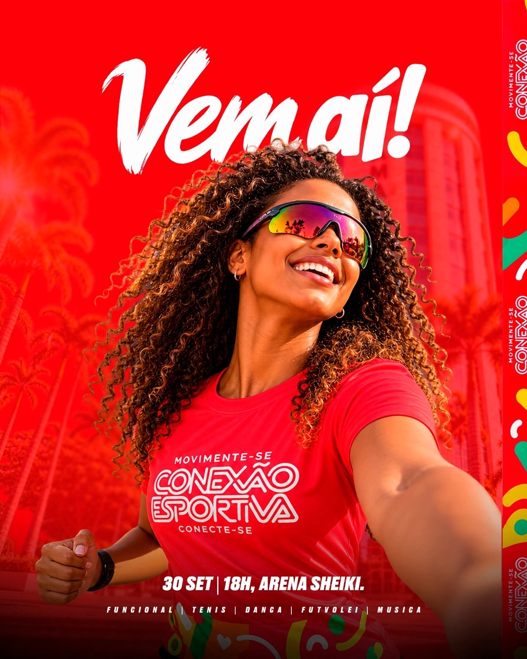 Camaçari será palco de uma grande conexão esportiva com corrida, funcional, futevôlei, tênis, dança e música