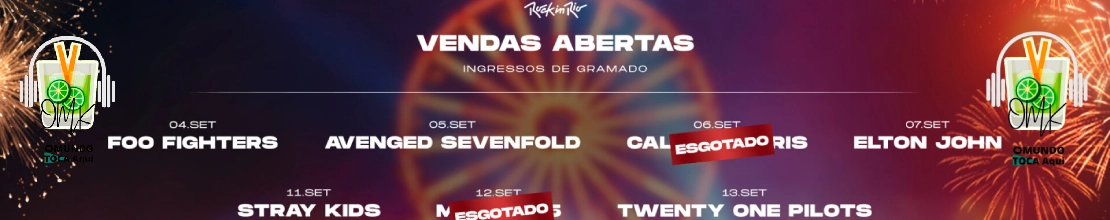 VENDAS ROCK IN RIO