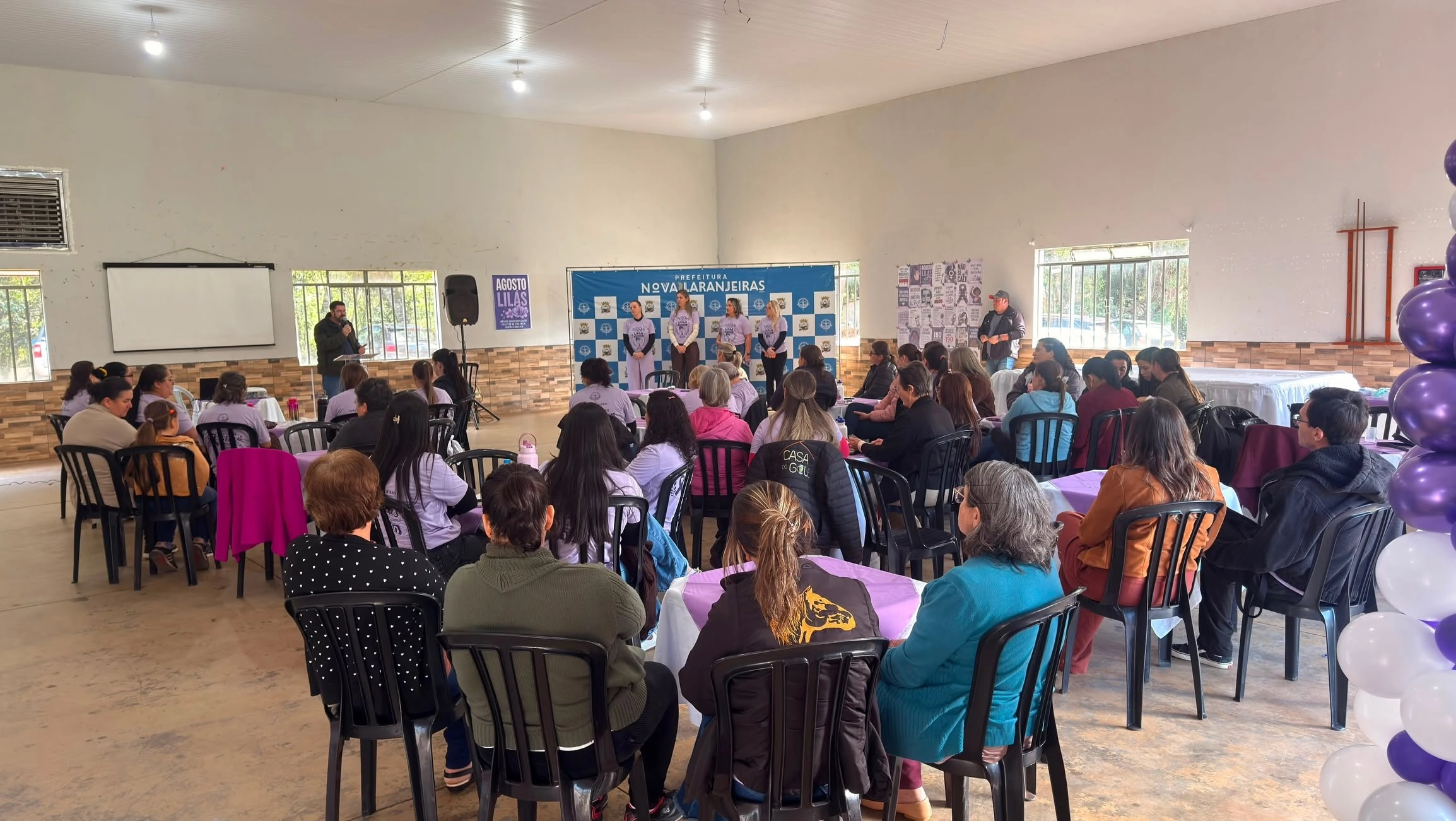 Agosto Lilás: conscientização e prevenção  em Nova Laranjeiras