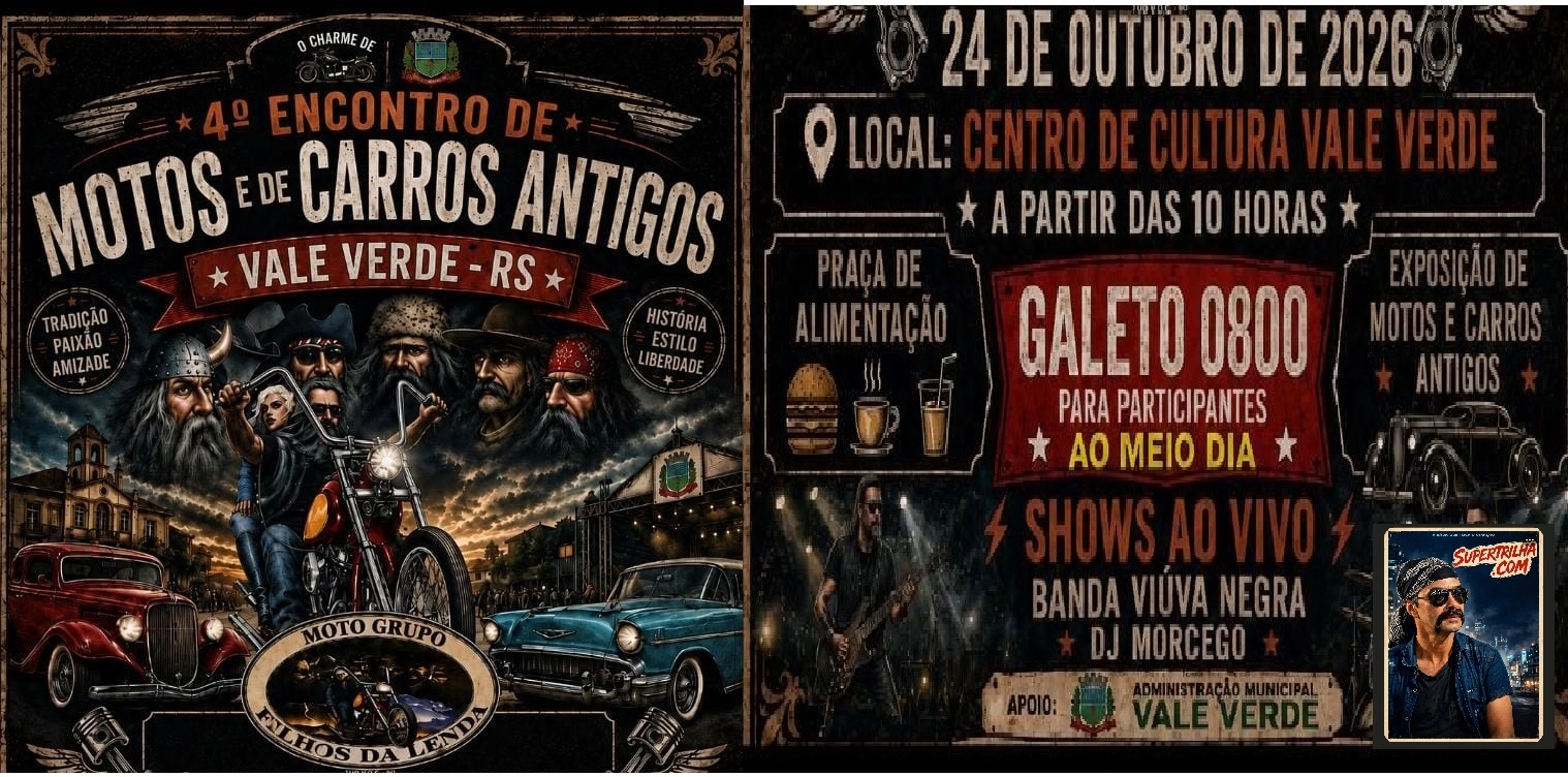 4º Encontro de Motos & Carros antigos  de Vale Verde