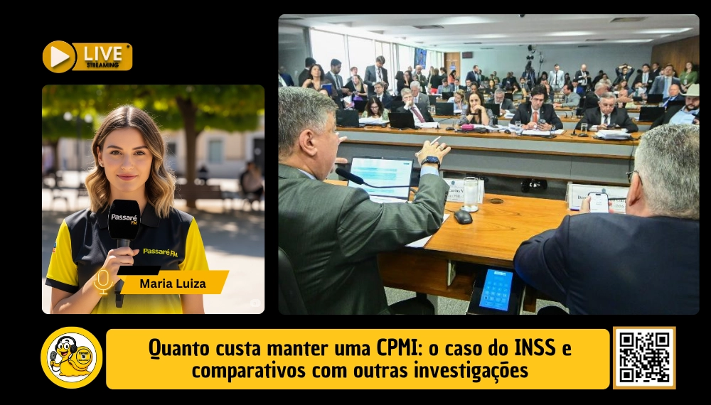 Quanto custa manter uma CPMI: o caso do INSS e comparativos com outras investigações