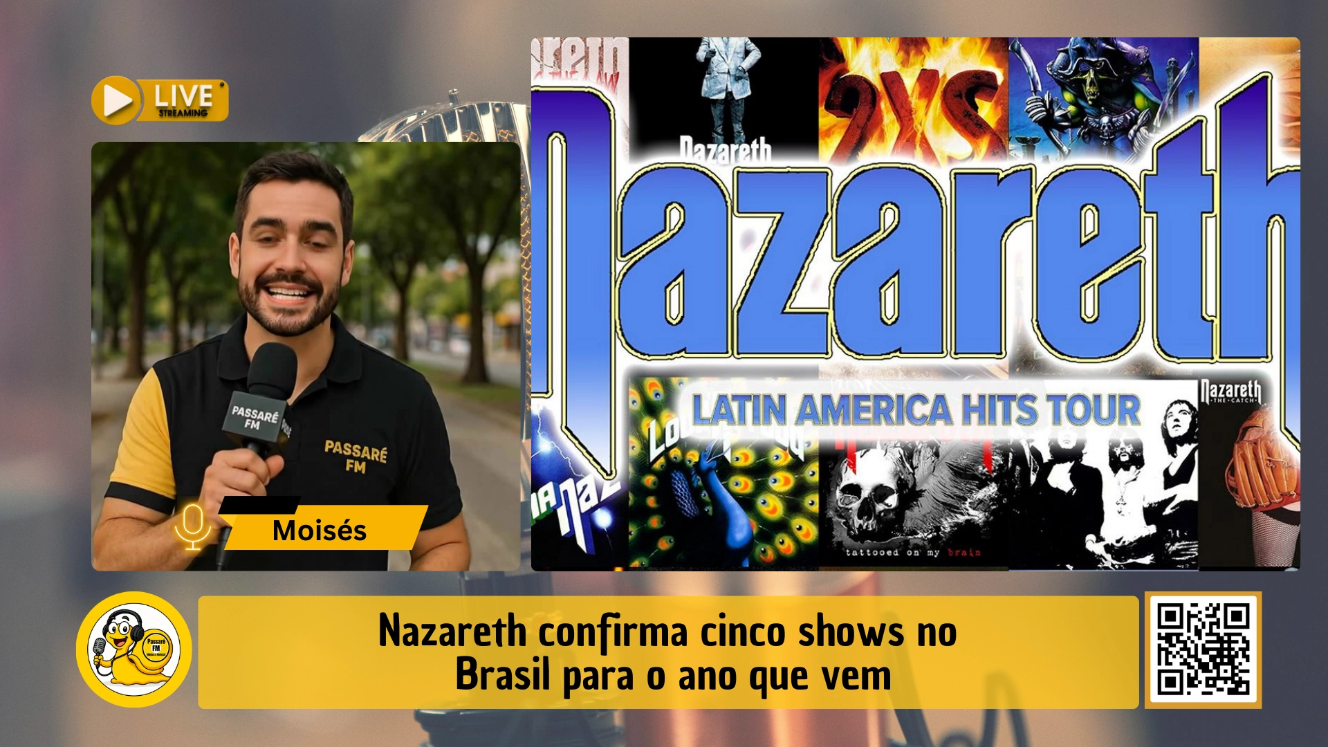 Nazareth confirma cinco shows no Brasil para o ano que vem