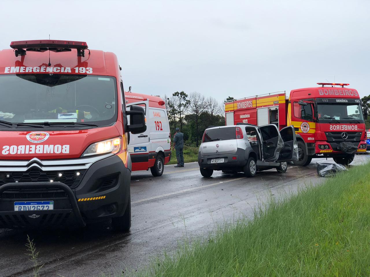 Acidente com vítima fatal é registrado na BR 282 em Campos Novos