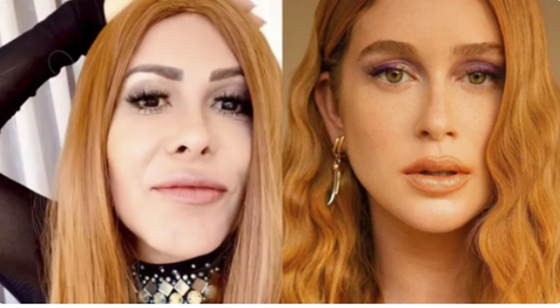 Joelma aparece ruiva e Marina Ruy Barbosa brinca: "Acabou meu reinado"