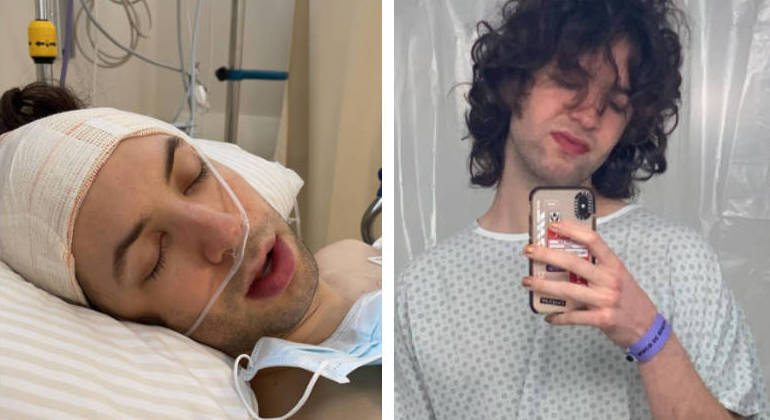 Lucas Jagger, filho de Luciana Gimenez, passa por cirurgia em SP