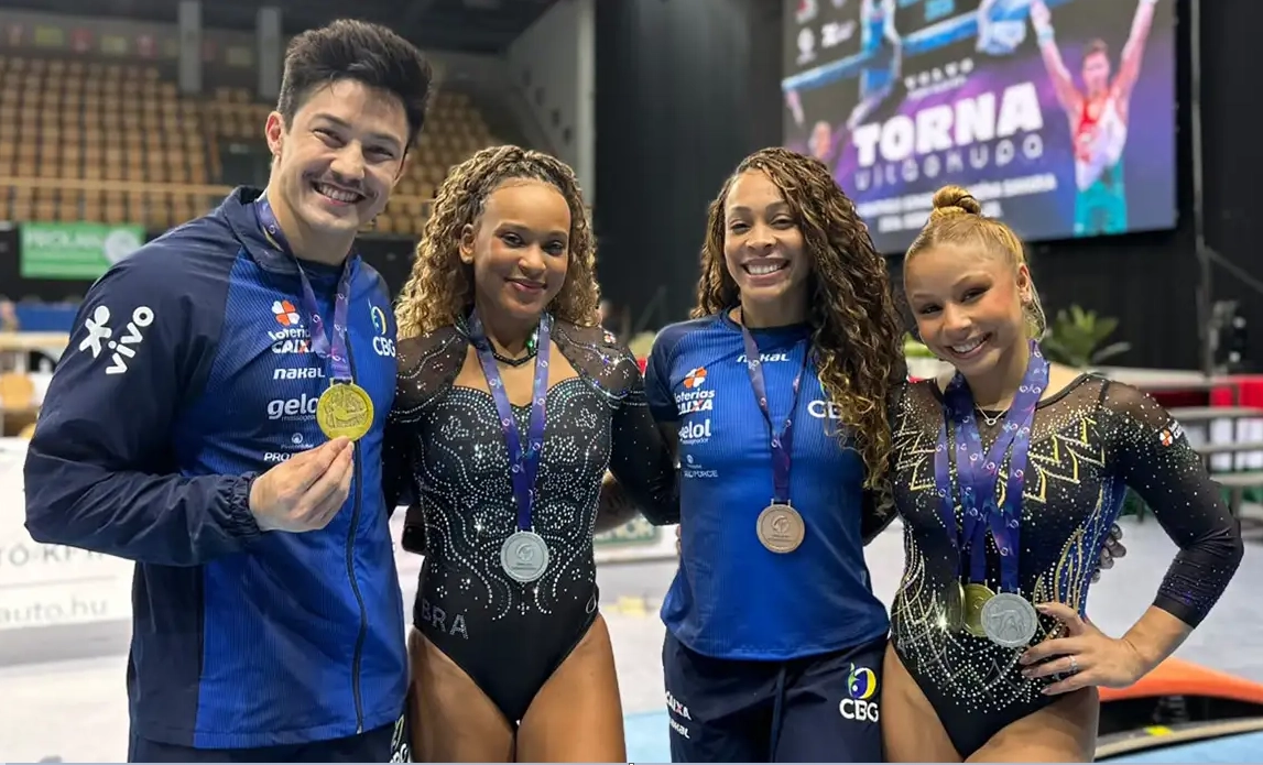 Brasil fecha Copa do Mundo de ginástica com mais cinco pódios