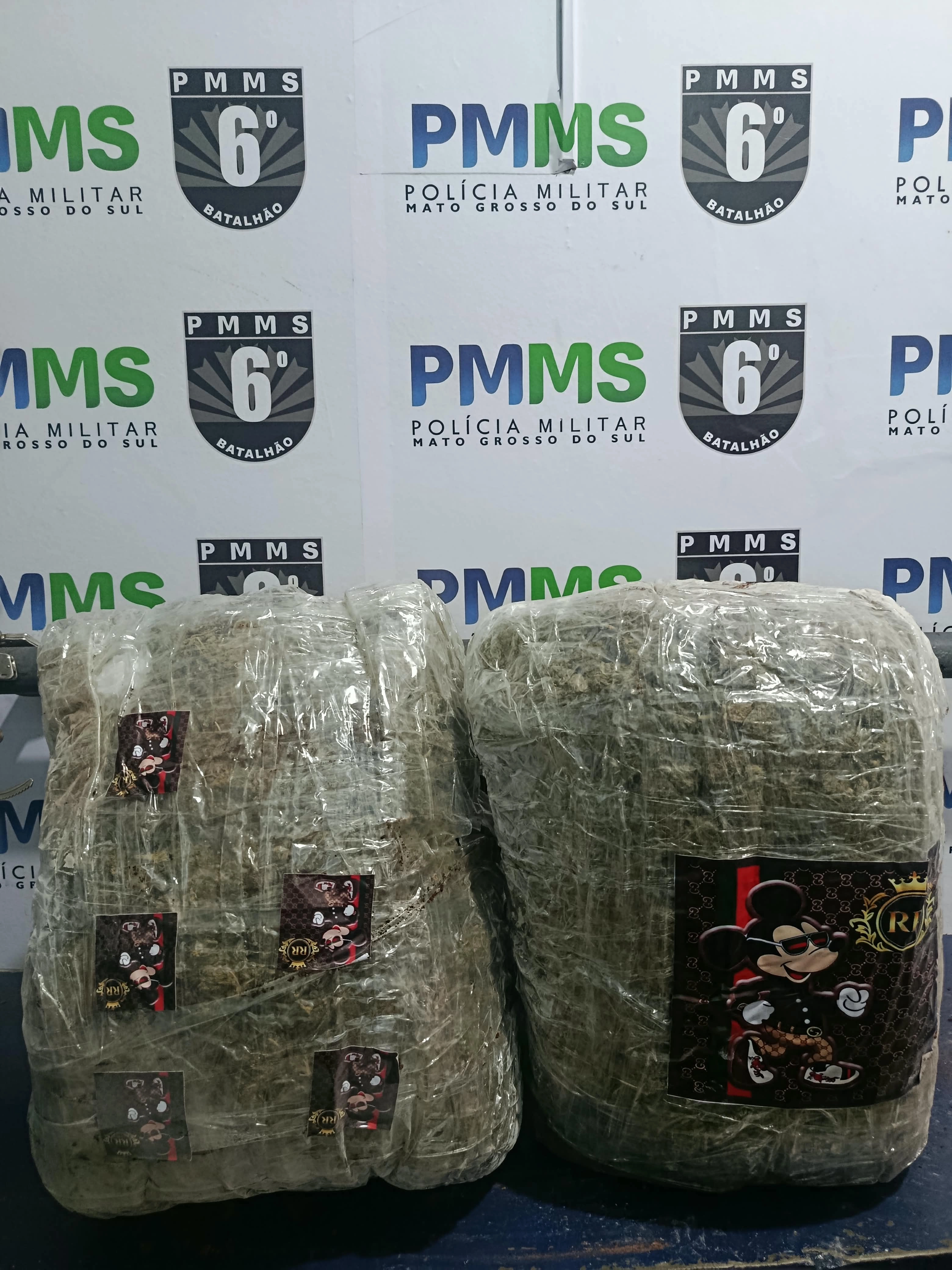 PMMS APREENDE 15,5 KG DE SKUNK E CAUSA PREJUÍZO DE R$ 155 MIL AO TRÁFICO EM CORUMBÁ MS