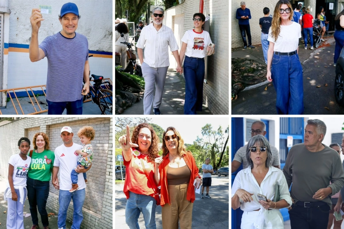 Famosos vão as urnas e votam no primeiro turno das Eleições no RJ