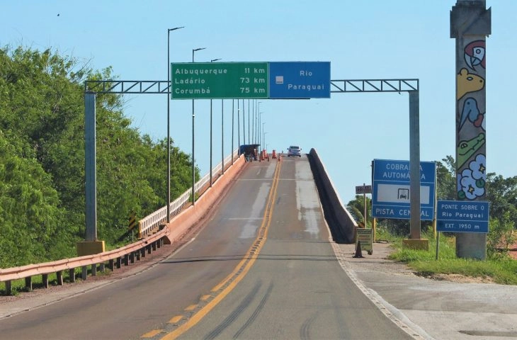Ponte sobre o Rio Paraguai em Corumbá ficará interditada na próxima quarta-feira