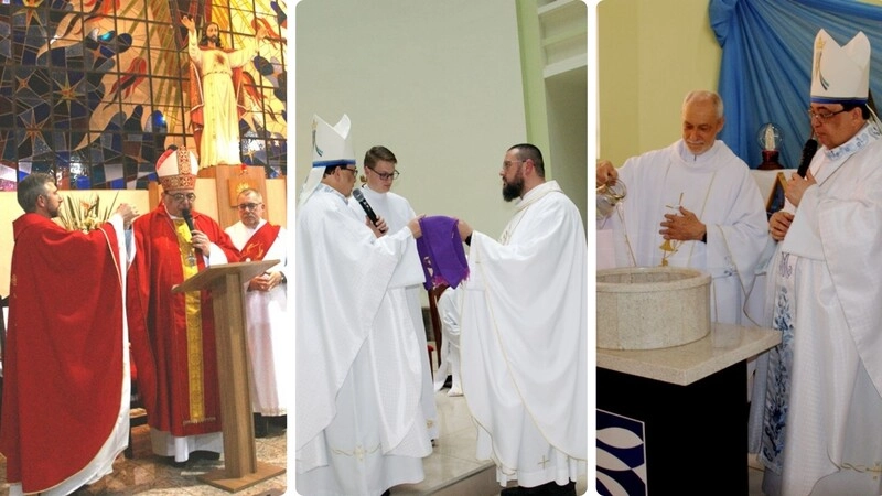 Diocese de Erexim empossa novos párocos em Viadutos, Gaurama e Erechim