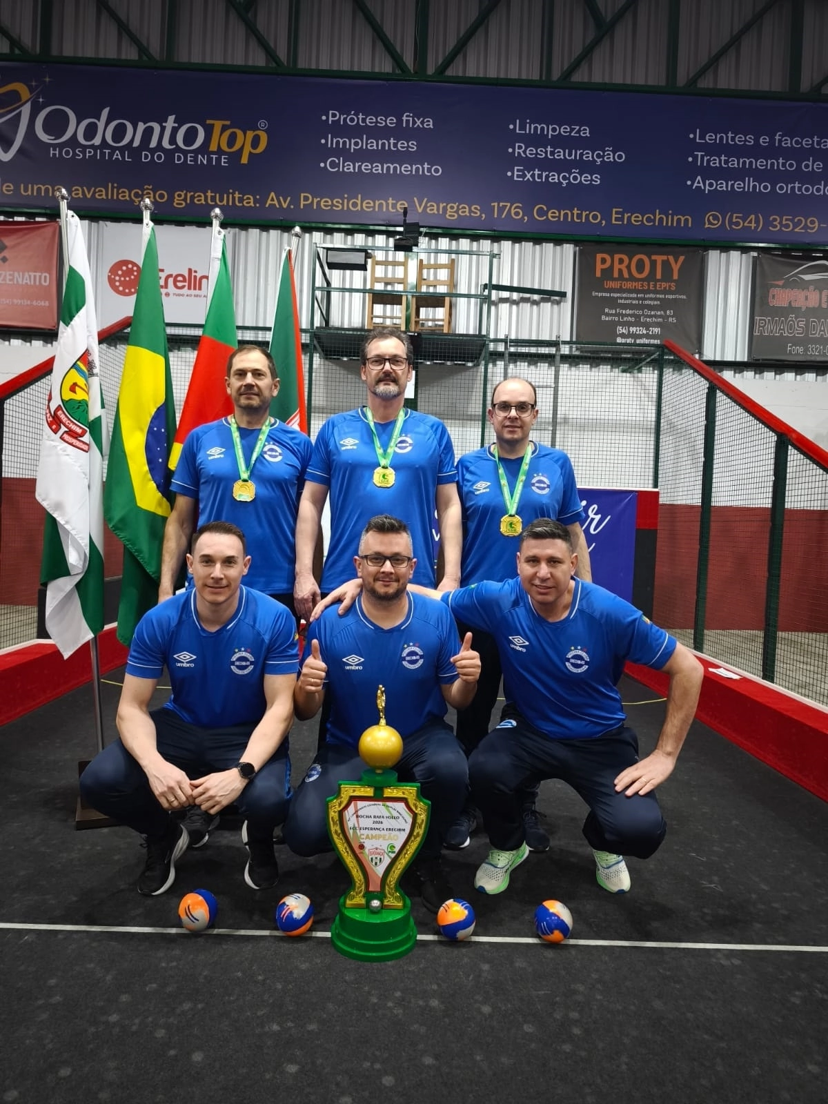 Piscina Clube de Erechim vence Estadual de Bocha - Duplas Masculino