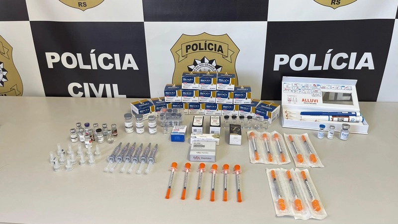Operação contra comércio ilegal de emagrecedores mobiliza a Polícia Civil nas cidades de Viadutos Erechim e Aratiba no RS