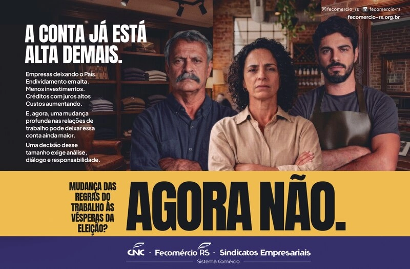 Comércio, serviços e turismo fazem apelo para que PEC do fim da escala 6x1 não seja votada antes das eleições