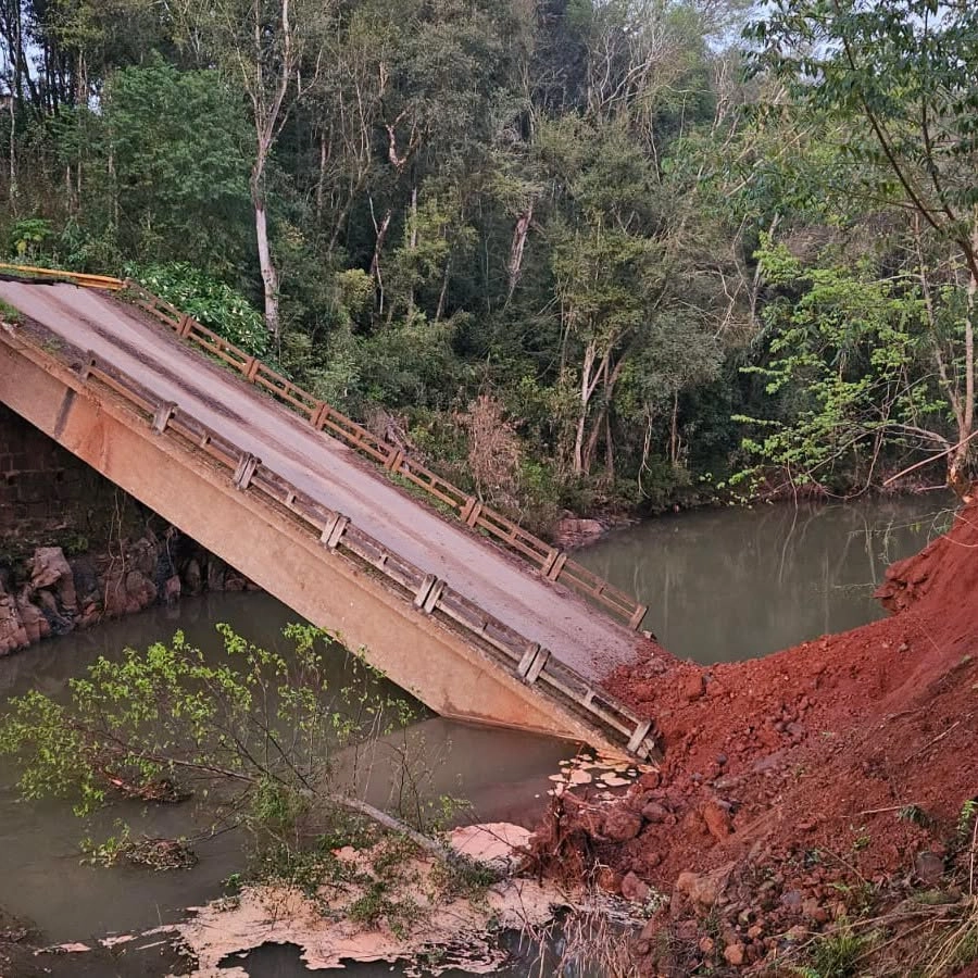 Marcelino Ramos aguarda recursos para reconstrução da ponte no distrito de Suzana