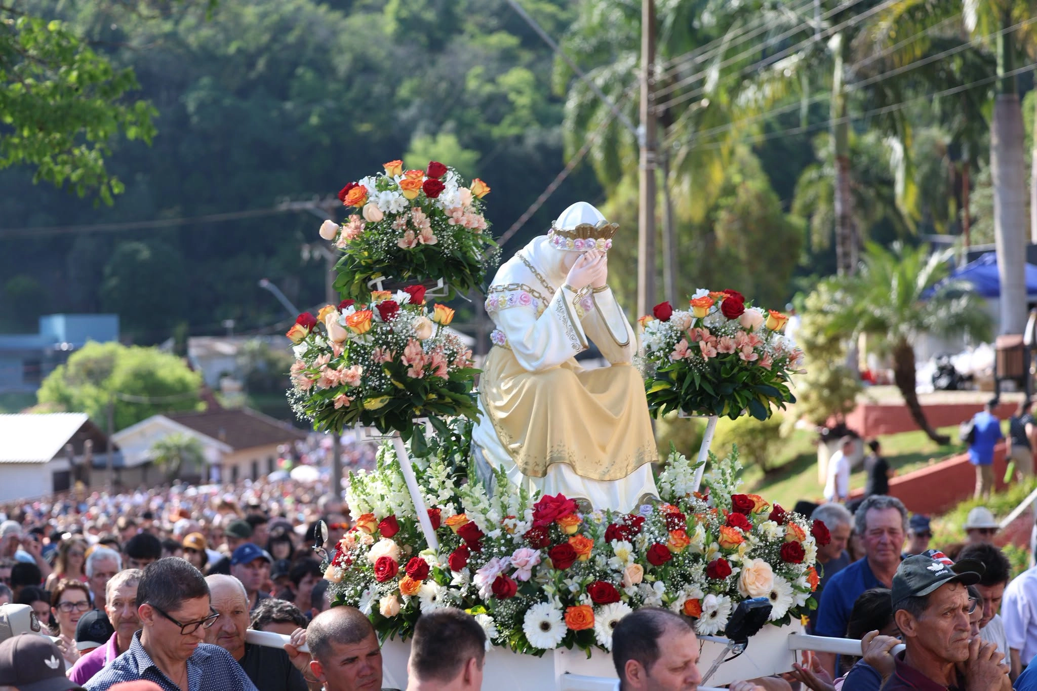 Mais de 30 mil pessoas participam da 91ª Romaria de Nossa Senhora da Salette em Marcelino Ramos