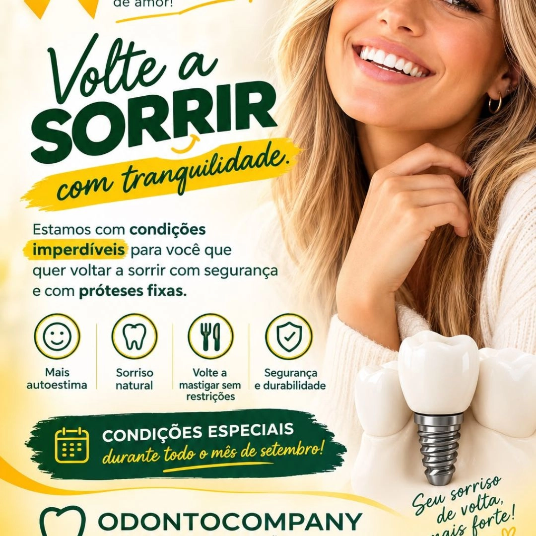 Setembro é o mês dos Implantes na OdontoCompany de Guarda dos Ferreiros
