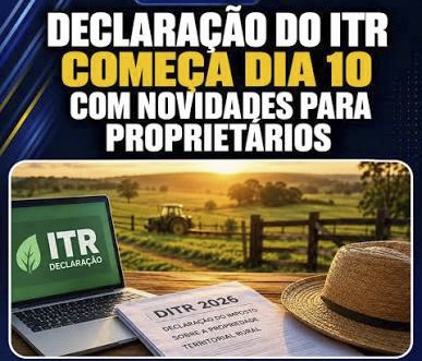 IMPOSTOS SOBRE IMÓVEIS RURAIS: Declaração pode ser feita por internet através portal de Serviços da Receita Federal