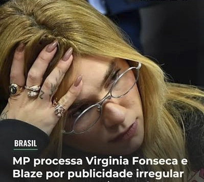 APÓS AÇÃO DO MP-DF: Virginia rompe contrato com a 'Blaze'; indenização pode chegar a R$ 380 milhões