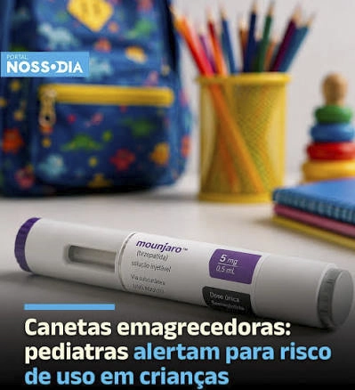ATENÇÃO PAIS E MÃES: Pediatras alertam para risco de uso das canetas emagrecedoras em crianças