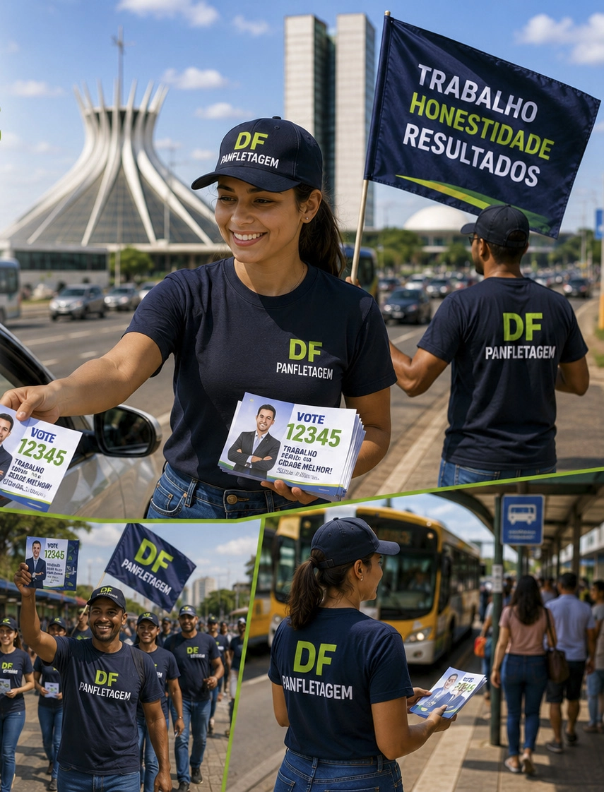 "BANDEIRAÇOS" PARA CANDIDATOS: Renda extra para 'cabos eleitorais' no período eleitoral