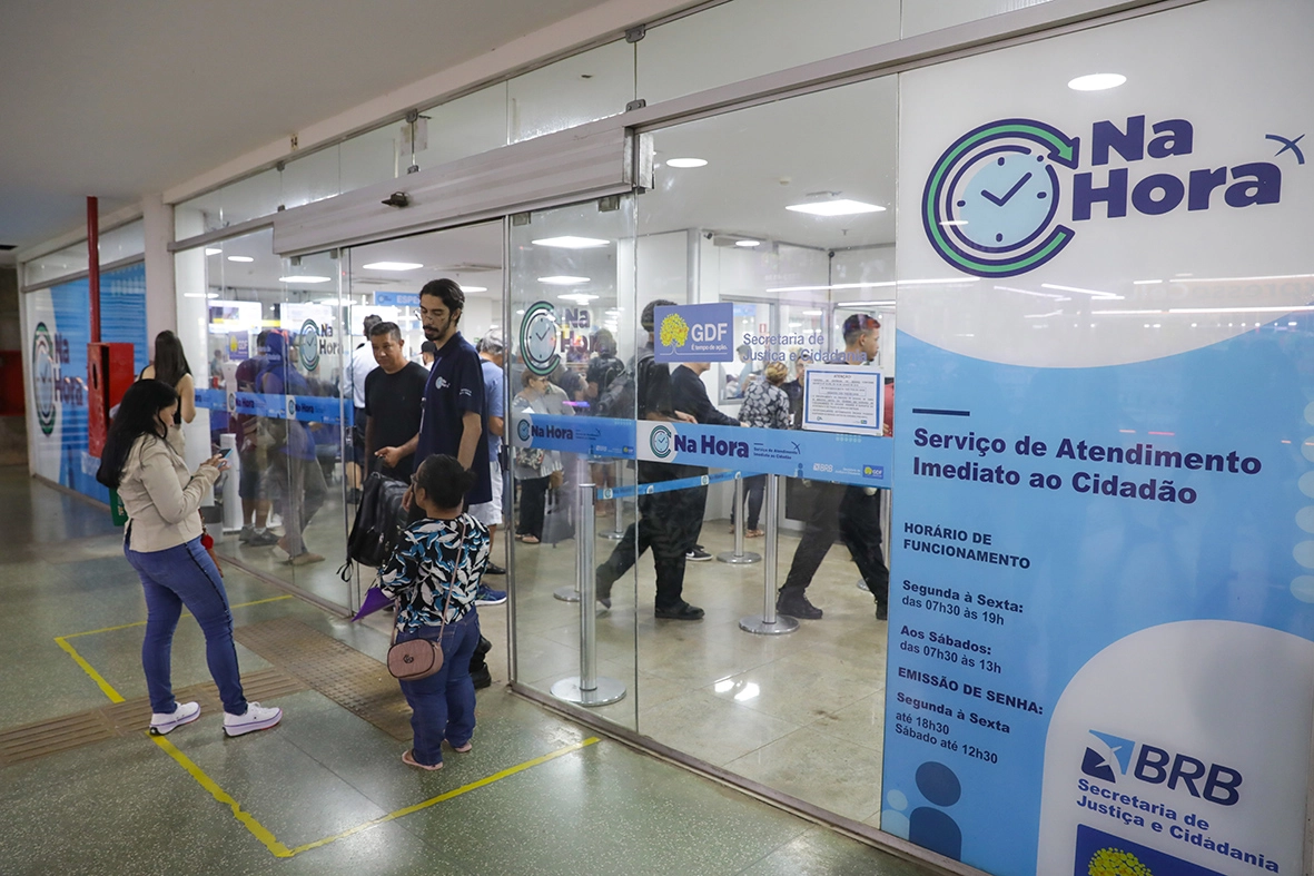 "POUPA-TEMPO": 'Na Hora' concentra serviços públicos em oito unidades na Grande Brasília
