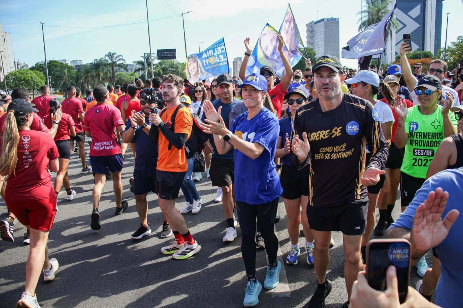 DOMINGÃO, NO EIXÃO: Celina Leão promete ampliar efetivo da segurança em Brasília