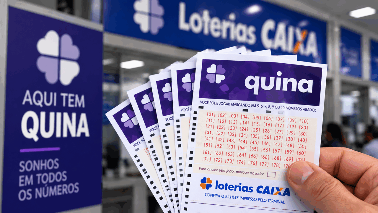 R$ 58 MIL NA QUINA: Cinco apostas de 'satélites' ganham mais de R$ 58 mil na 'quadra'