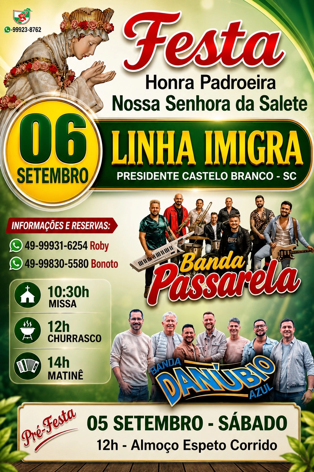 FESTA EM LINHA IMIGRA - PRES. CASTELLO BRANCO