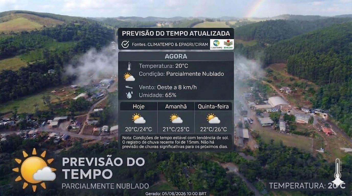 Previsão do tempo para Presidente Castello Branco - SC