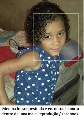 Menina sequestrada no Engenho Novo é encontrada morta dentro de uma mala