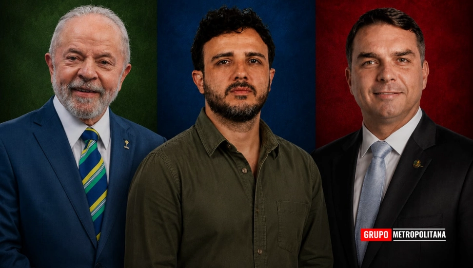 ATLAS/BLOOMBERG: LULA TEM 44,9%, FLÁVIO, 35,8%, E RENAN, 7,8% NO 1º TURNO