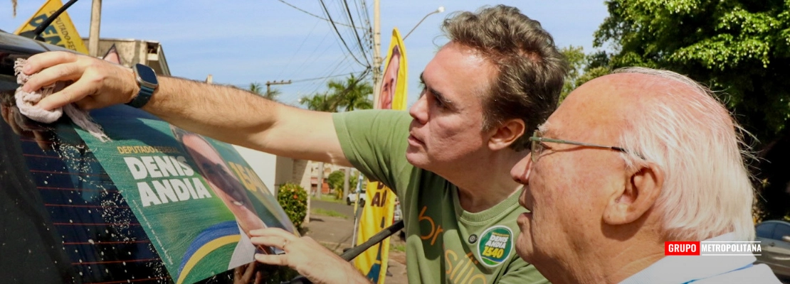 DENIS ANDIA ABRE CAMPANHA COM ADESIVAÇO EM SANTA BÁRBARA D’OESTE
