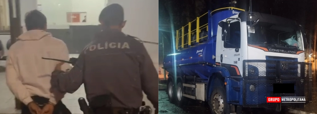 PM RECUPERA CAMINHÃO ROUBADO COM PLACAS ADULTERADAS E PRENDE MOTORISTA EM RIO CLARO
