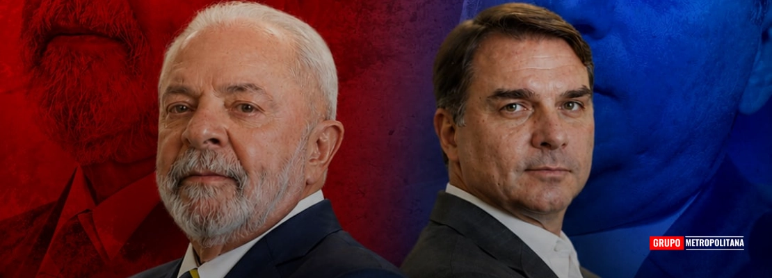 NEXUS/BTG: FLÁVIO TEM 52% DOS VOTOS VÁLIDOS NO 2º TURNO; LULA, 48%