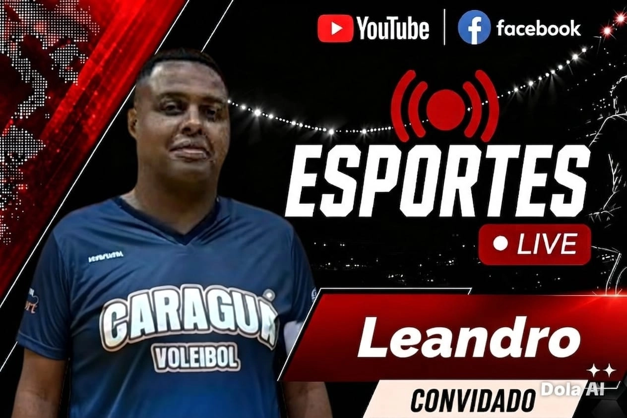 ESPORTES LIVE recebe nesta sexta-feira, dia 14, o professor Leandro - técnico do vôlei feminino de Caraguatatuba(SP) -