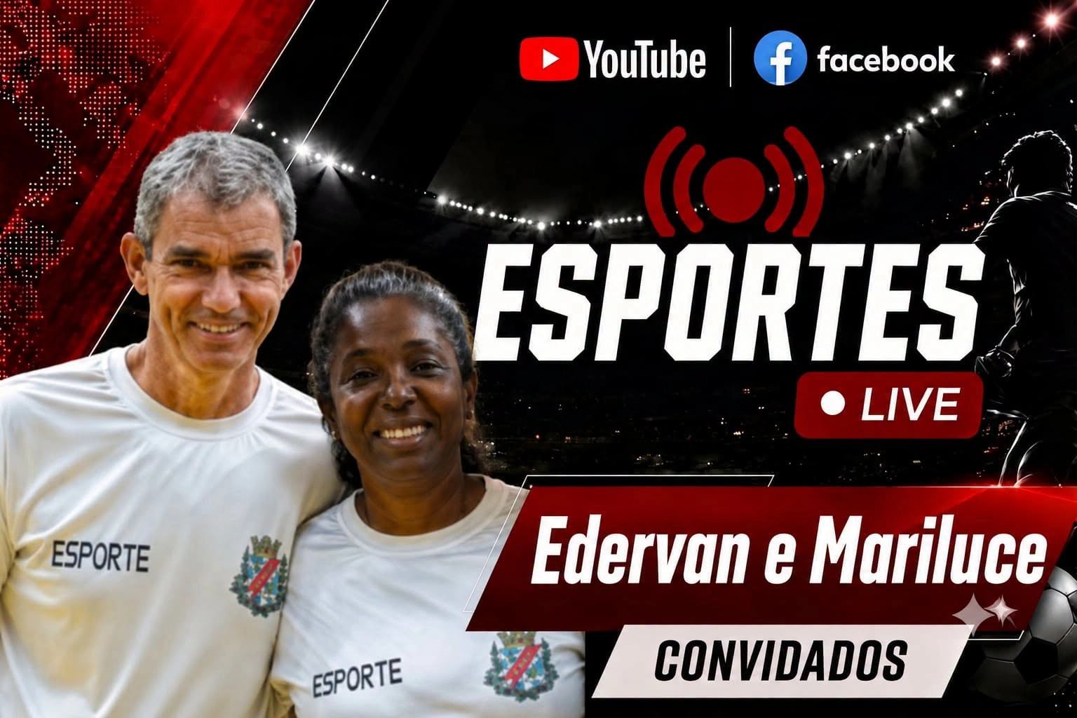 Edervan Tavares - Professor e técnico e Mariluce Aparecida da Silva Tavares - Auxiliar técnica do vôlei de São Joaquim da Barra(SP), participam nesta sexta-feira, dia 21, do Programa ESPORTES LIVE