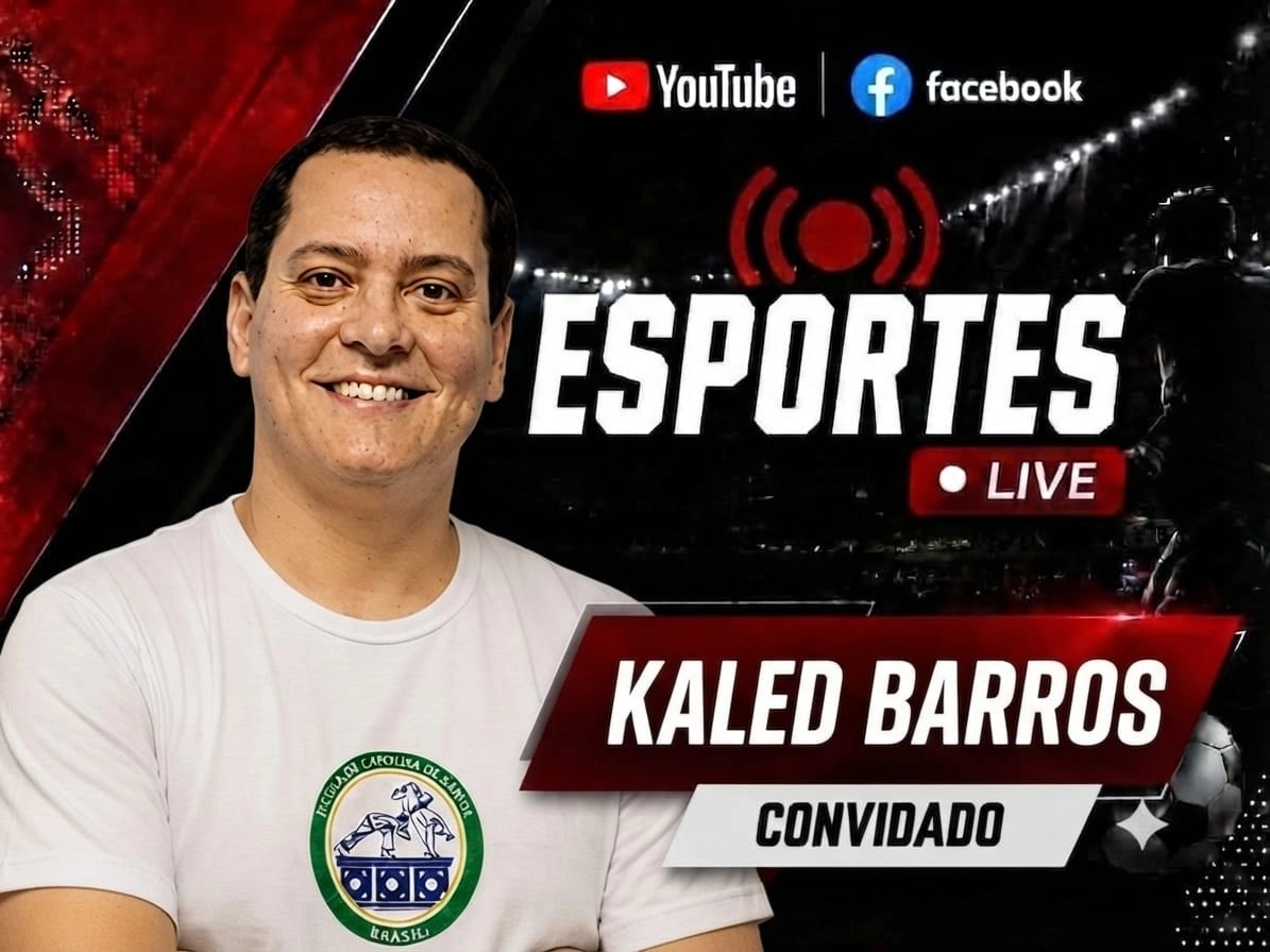 Mestre Kaled Barros - Projeto Escola Capoeira de Santos(SP) - é o convidado desta segunda-feira, dia 24, do programa ESPORTES LIVE
