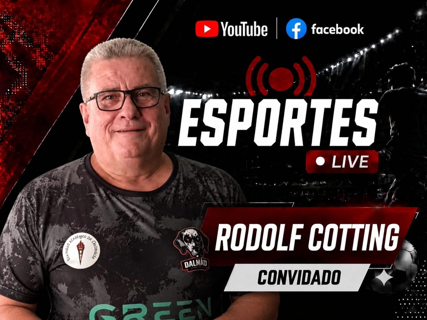 Futebol de Mesa com Rodolf Cotting nesta quarta-feira, dia 26, no Programa ESPORTES LIVE