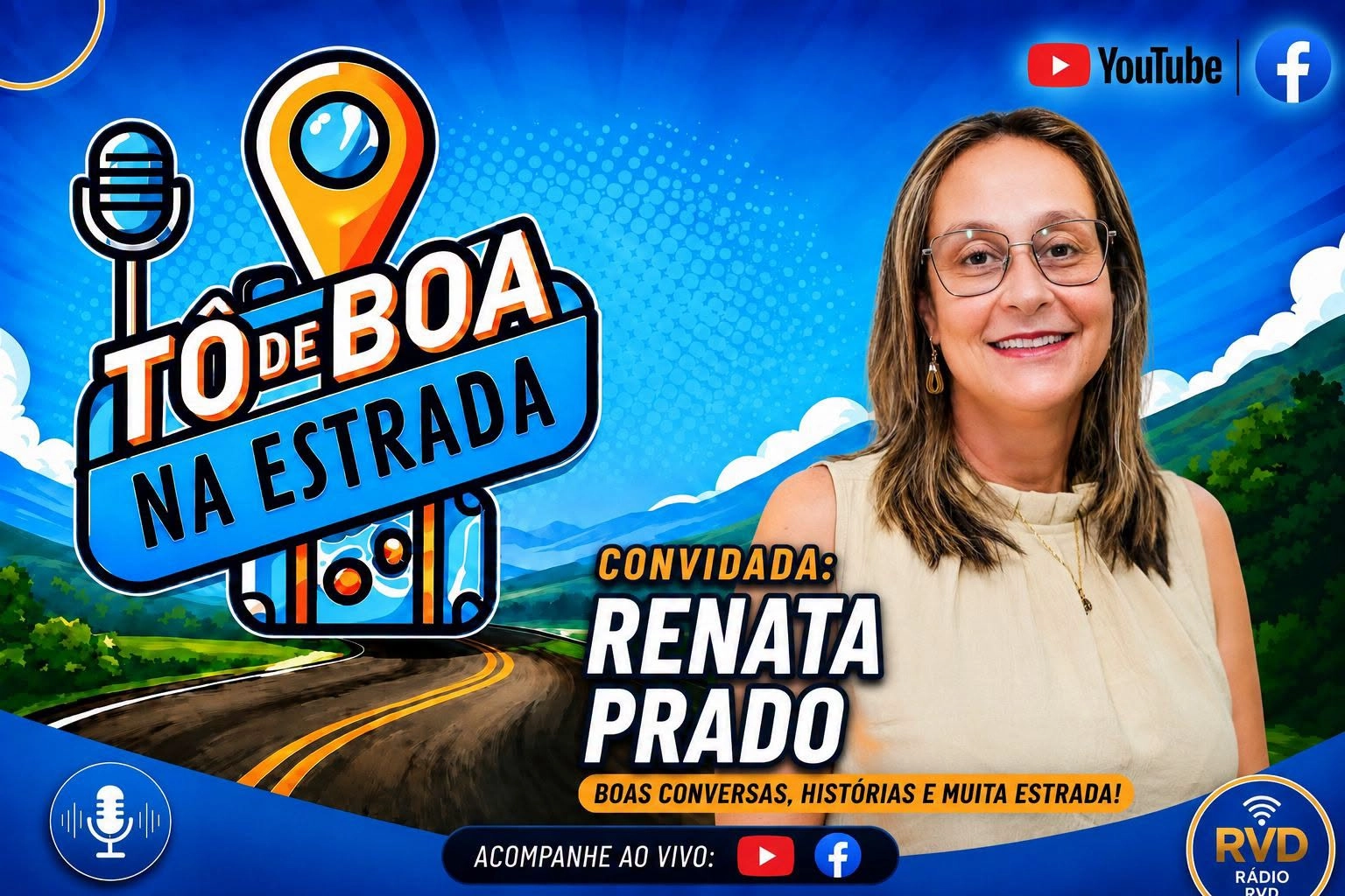 Programa TÔ DE BOA NA ESTRADA recebe nesta quinta-feira a Renata Prado - Presidente da IGR Circuito das Águas Mineiras