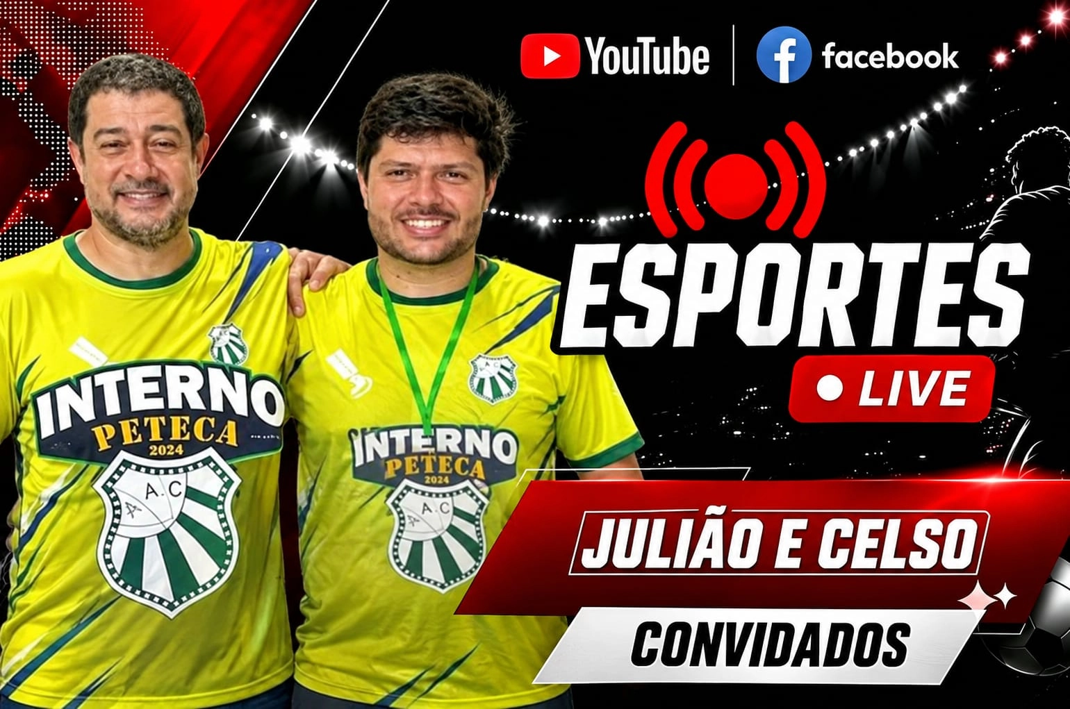 Julião e Celso, da equipe de peteca da AA Caldense(MG), participam nesta quarta-feira, dia 16, do programa ESPORTES LIVE