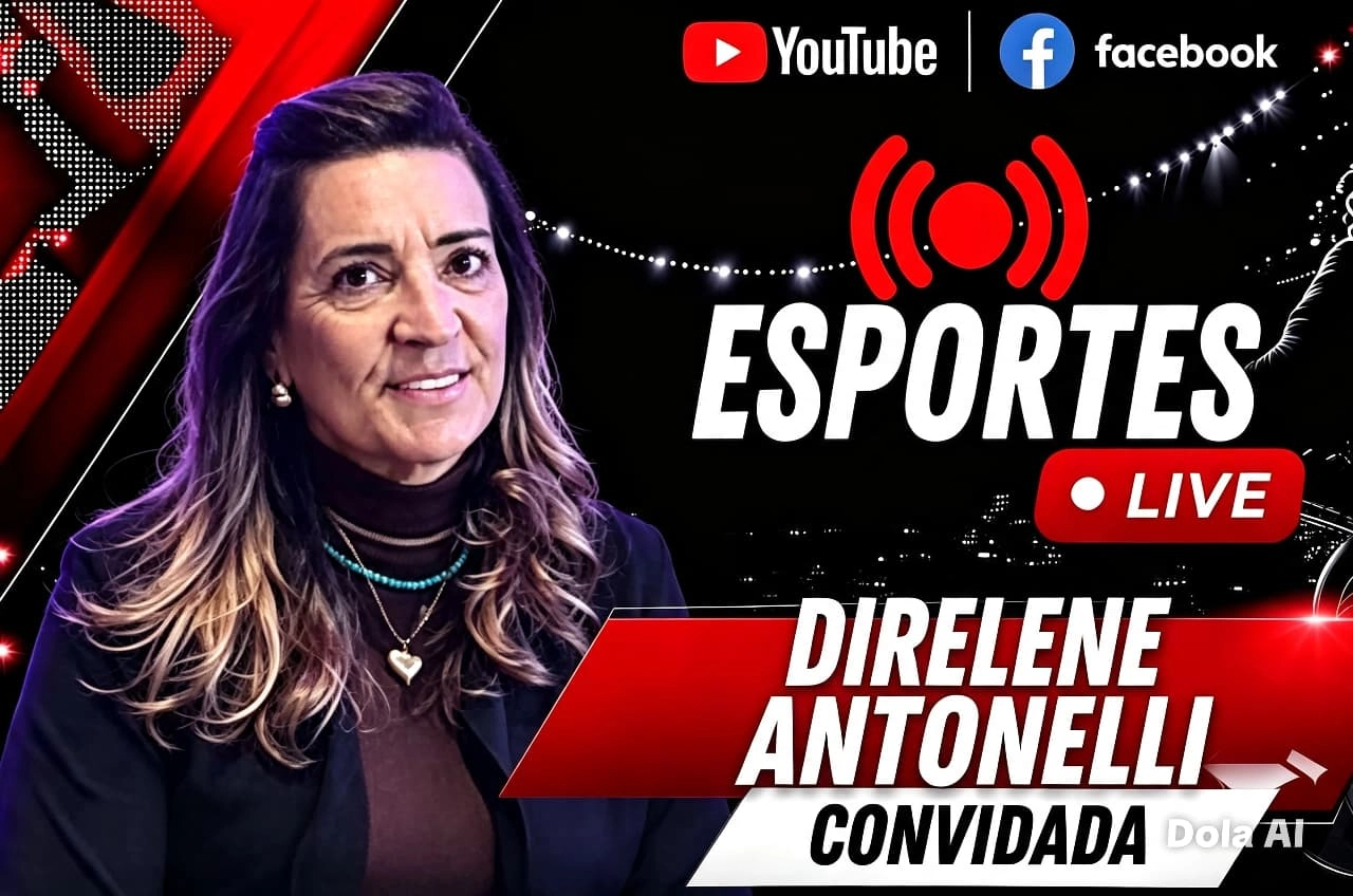 ESPORTES LIVE recebe nesta quarta-feira, dia 23, a Dirlene Antonelli - Diretora de Esportes da cidade de Lindoia(SP)
