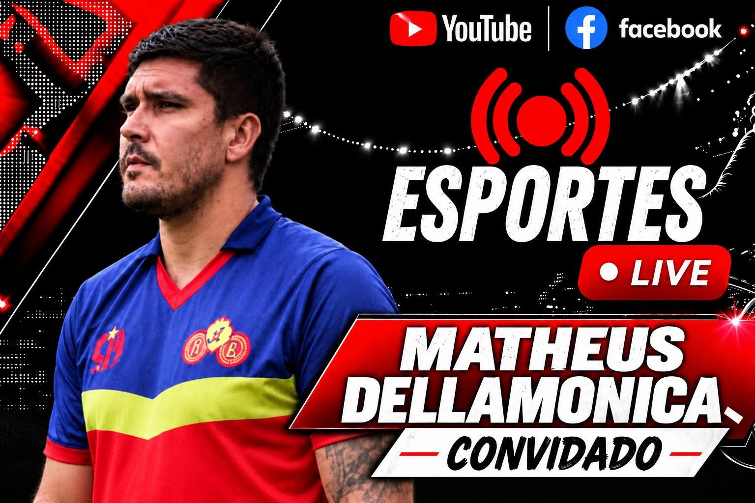 Matheus Dellamonica - treinador do time sub 15 do Jabaquara AC - é o convidado desta quinta-feira, dia 15, do programa ESPORTES LIVE