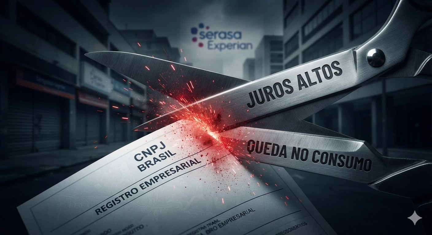 Crise de CNPJs em 2026: Por que tantas empresas estão fechando ou quebrando no Brasil?