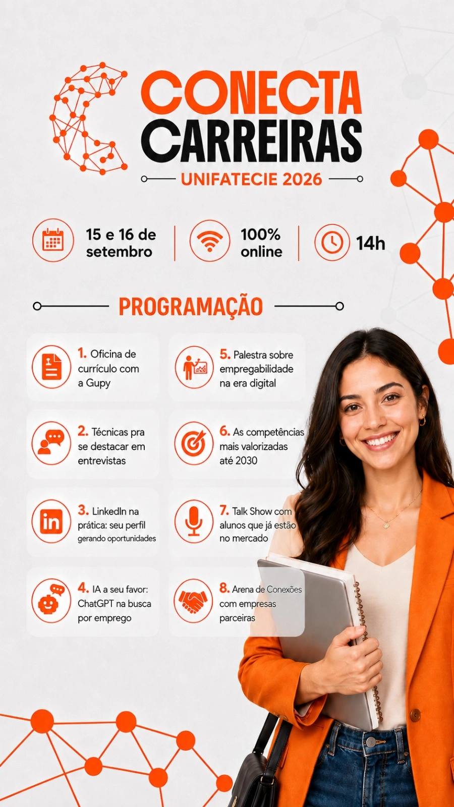 CONECTA CARREIRAS UNIFATECIE 2026 Siemens, Catho, Gupy e mais nove empresas levam vagas de emprego e estágio a evento online e gratuito da UniFatecie