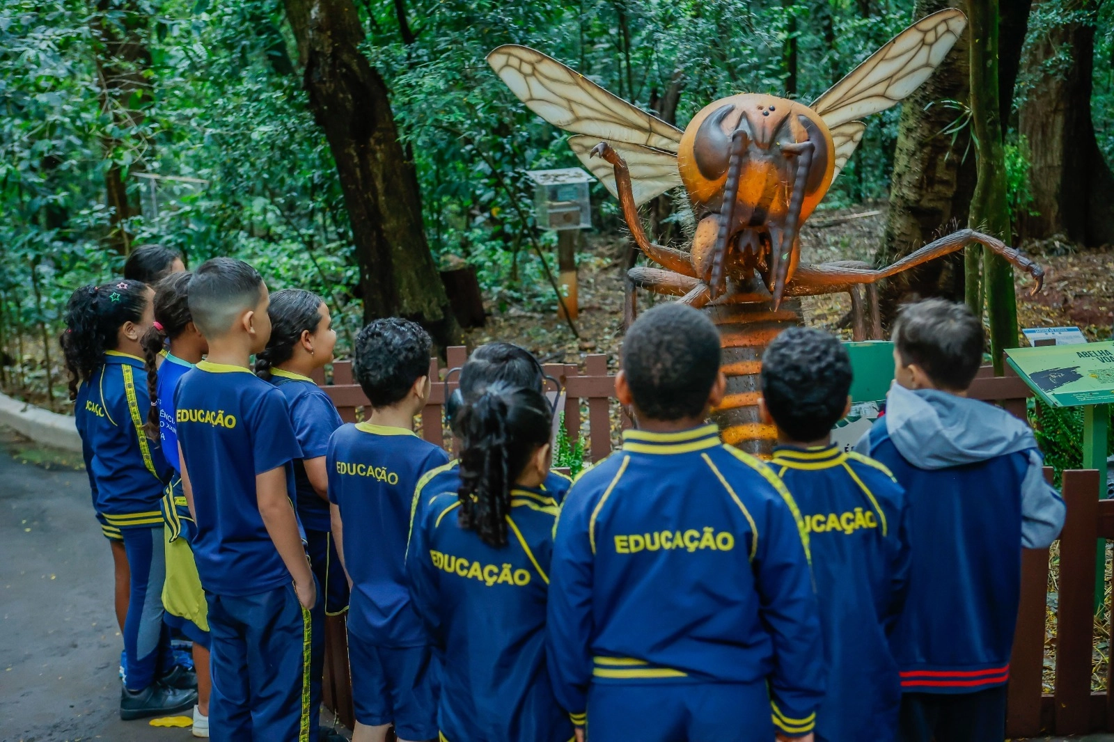Pessoas com deficiência conhecem Exposição ‘Primavera Encantada: Natureza Gigante’