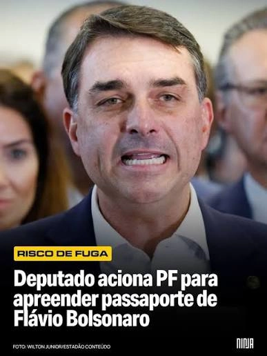 Parlamentares e partidos políticos protocolaram pedidos no Supremo Tribunal Federal (STF) e na Procuradoria-Geral da República (PGR) para a apreensão do passaporte do senador e ex-candidato à Presidência Flávio Bolsonaro (PL-RJ)